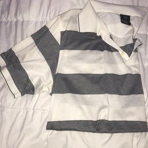Vintage Black & White Collared Nike Polo Shirt